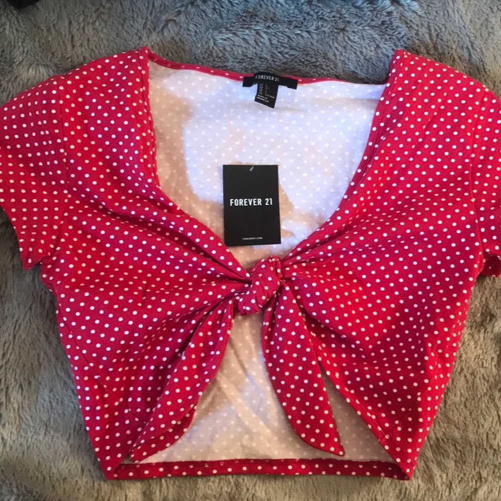 Tie crop top NWT
